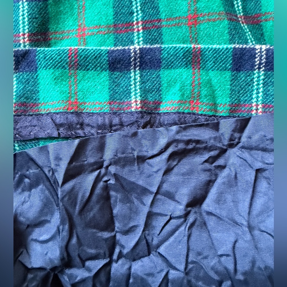 Pendleton Blue and Green Plaid Skirt - Picture 5 of 7